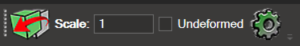 Deformed Settings toolbar