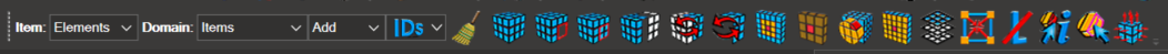 Selection Items toolbar